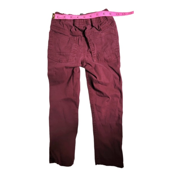 (B) Burgundy (5T) Boys Pants - Picture 5 of 7